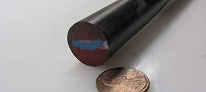 Black Nylon Extruded Round Rod .750" (3/4") x 5 Ft Length 2 pcs 10 Feet