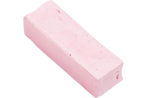 PFERD Small Polishing Paste Bar, 1 Pc. UNIVERSAL Version 3-1/2" x 1-1/4 x 1 Pink 48768 - for High-Gloss Polishing Of all Metals With a SOft Cloth (TW) And Buffing With Flannel (FL)