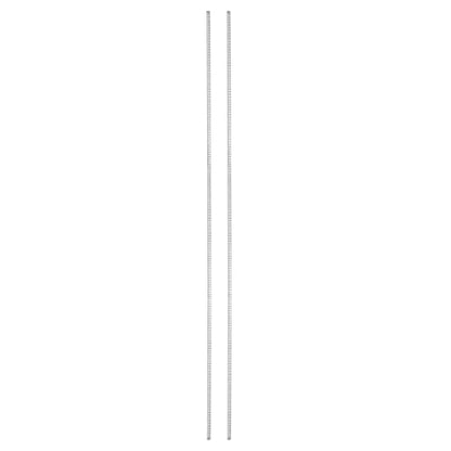 uxcell 2Pcs Compression Spring, 2mm OD, 0.3mm Wire Size, 300mm Free Length, Spring Steel Construction Extended Mechanical Compression Springs for Shop and Home Repairs, Silver Tone - size: 2mm x 0.3mm x 300mm
