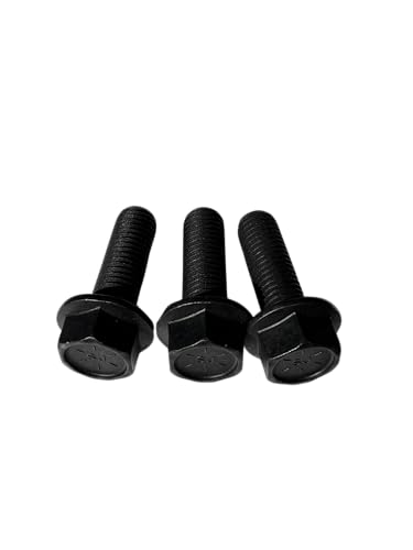 (20 Pieces) 5/8-11x2 Grade 8 Hex Flange Bolts Screws UNC Coarse Full Threads Phosphate & Oil