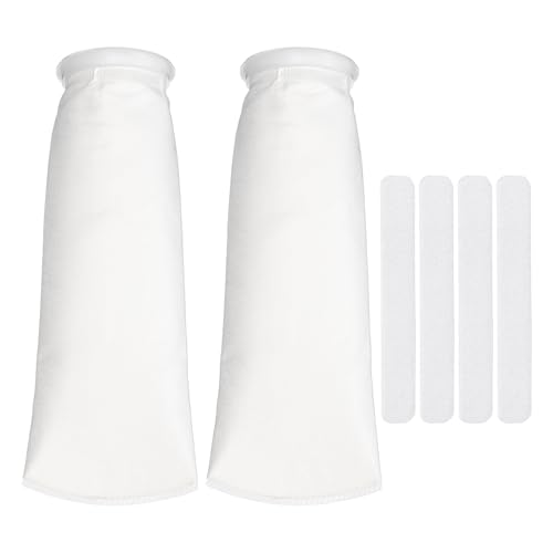 Aquarium Filter Bags Mesh (2Pcs 75 Micron 4.1" Ring 15" Long) - size: 75 Micron - 15" Long 4.1" Ring