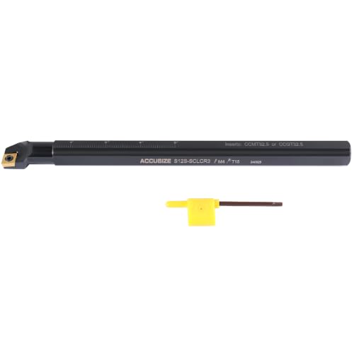 Accusize 3/4" x 10" SCLCR Indexable Boring Bar, CCMT32.5, P252-S407 - size: 3/4" with CCMT32.5 insert