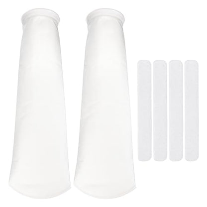 Aquarium Filter Bag Mesh (2Pc 100 Micron 7.1" Ring 31.9" Long) - size: 100 Micron - 31.9" Long 7.1" Ring