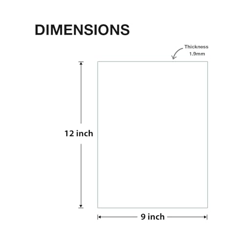 Egofine 9x12 Heat-Strengthened Glass Replacement 2 Pack, for 9 by 12 Photo Frame - size: 9x12