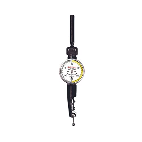 Starrett 711 Last Word Dial Test Indicator, .030" Range, .0005" Graduation - size: 0-0.03", White Dial, style: 0.0005" Graduation