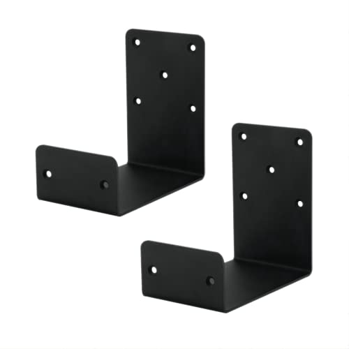 Heavy Duty Mantel Brackets，Floating Shelf Fireplace Bracket，U-Shaped Beam-Style Mantel Support(2 Packs). (6x6x4) - size: 6x6x4"