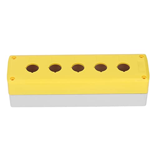 Hyuduo Push Button Box Control Station with 5 Holes, Industrial Switch Shell Casing for Equipment, Durable Push Button Box Enclosure for Machinery Control