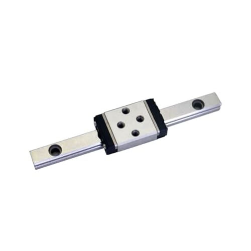 MGN5 Linear Rail 50mm 1.97" 1PCS MGN5 Miniature Linear Motion Slide Rail + 1PCS MGN5H 5mm Linear Sliding Bearing Carriage Block Black for 3D Printer and CNC Machine - size: L: 50mm / 1.97 inch, style: MGN5 Rail + H Block
