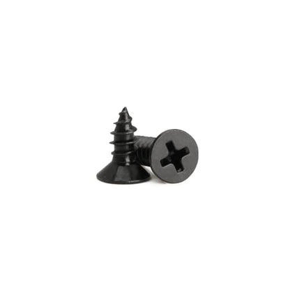 #4 x 1/4" Flat Head Self-Tapping Small Wood Screws, M3x6mm(100Pcs) - color: 100 PCS, size: #4x1/4''-100 PCS