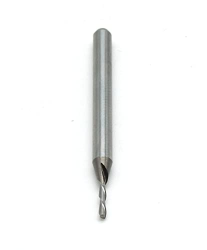 TMAX 3/64" Carbide Downcut Inlay Router Bit CNC End Mill, 1/8" Shank - size: 3/64"