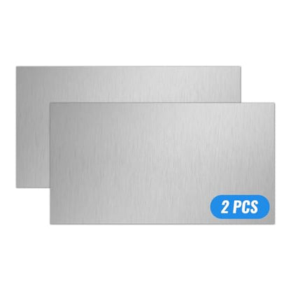 1mm Stainless Steel Sheet 2x4 Inch, 430 Magnetic Stainless Steel Plate, 18 Gauge Metal Sheet for Wall, DIY, Crafts, Jewelry, Electrical Repair (2 Pack) - size: 2" x 4"-18 Gauge(1mm)