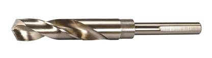 NACX 17mm Reduced Shank Cobalt Drill Bit, HSS 6542 High-Speed Steel Twist Drill Bits with 1/2” Shank for Stainless Steel Alloy Metal Plastic Wood - size: 17mm
