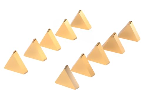 Accusize Industrial Tools TPG32(TPGN1603) Tin Coated Carbide Inserts, T Shaped, 10 Pcs/Box, 2127-1029x10 - size: TPG32(TPGN1603 with Sharp Edge)