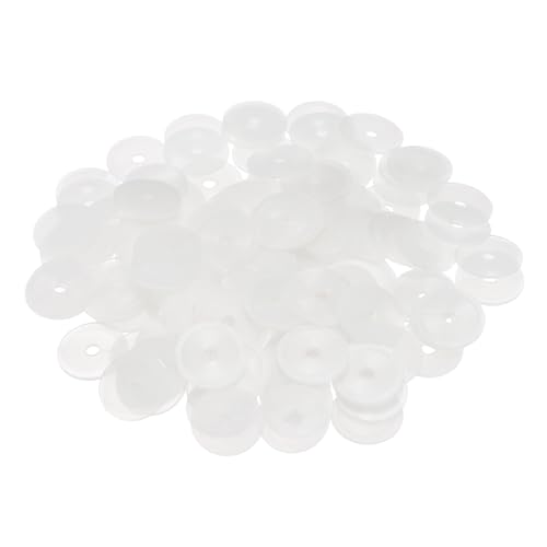 PATIKIL 125 Pcs Nylon Flat Washer M3 3mm ID 16mm OD 1mm THK White - color: White, size: 3mm x 16mm x 1mm