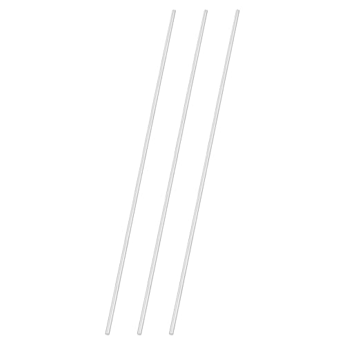 uxcell 3pcs 304 Stainless Steel Round Rods, 3/16" Dia x 16" Length Stainless Steel Metal Solid Shaft Rod Bar for Industry Use Metal Working Hobbies DIY Craft, Silver - size: 3/16" Dia x 16" Length