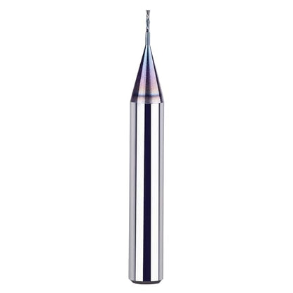 SpeTool 1/32 Down Cut CNC Router Bits 1/4 Inch Shank with TAC Long Life Coated , Solid Carbide Spiral End Mill Plunge Cut for Wood Engraving Carving - size: 1/32" Dia - 1/8" CL -1/4" Shank, style: DOWN CUT
