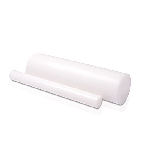 HDPE (High Density Polyethylene) Plastic Round Rod 1 1/2" - 1.50" x 24" Natural