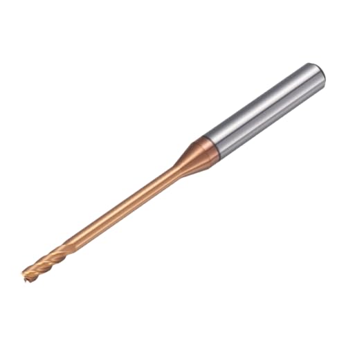Carbide End Mill 2mm Dia 25mm Cut L 50mm L 4mm Shank 4 Flute - size: 2mm Dia - 25mm CL - 50mm L - 4mm Shank