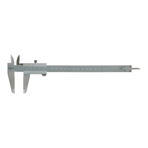 Mitutoyo 530-114 Vernier Caliper, Stainless Steel, Inch/Metric, 0-8" Range, +/-0.002" Accuracy, 0.0078" Resolution