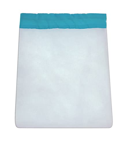 HORTIPOTS Pump Barrier Bag Small Filter Protector, Trapezoid-Shaped Fine Mesh with Inner Filter 9 x 7 inch for Indoor Aquariums, Aquaponic, and Hydroponic Systems