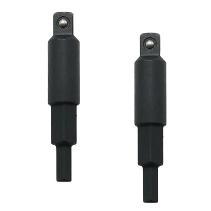 2 Pieces Hex Key Adapters, HVAC Service Tools, Black