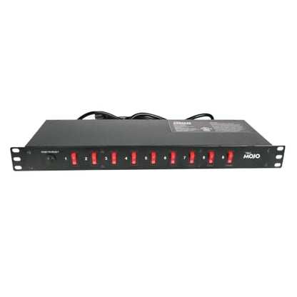 Tecmojo 9-Outlet Rack Mount Overloading Protection Circuit Breaker PDU, with Individual Switch 6ft Cord for IT and Network Racks and Cabinets(SKU# 13110901) - size: 9 Outlets/12A/Overloading Protection