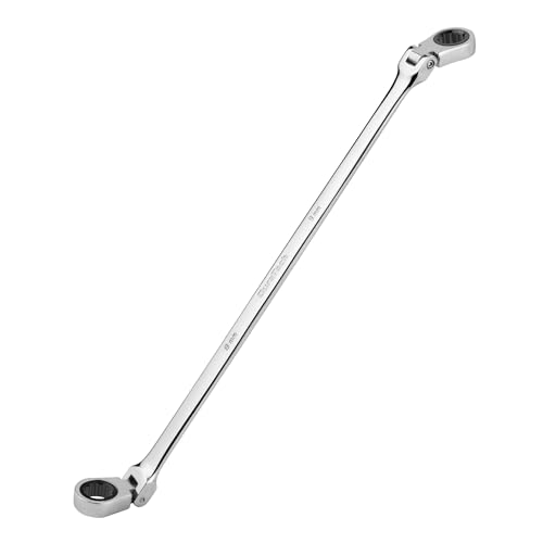 DURATECH 8mm x 9mm Extra Long Flex-Head Ratcheting Wrench, Metric - size: 8*9mm