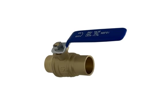5 Pack XFITTING 3/4 in Sweat Ball Valve, Brass, Full Port, 600 WOG 1/4 Turn - size: 3/4" Sweat