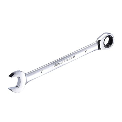 uxcell 1 Inch Ratcheting Combination Wrench SAE 72 Teeth 12 Point - size: 1"