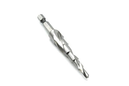 TEMO M35 Cobalt Spiral Step Drill Unibit Bit, 3/16"-1/2" 6 Size, 1/4" Shank - size: 3/16" - 1/2", style: Spiral