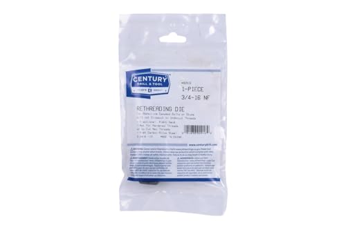 Century Drill & Tool 92916 Fractional Right Hand Rethreading Die, 3/4-16 NF - size: 3/4-16 NF