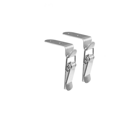Latch 90 Degree Stainless Steel Spring Loaded Toggle Latch, Silver Catch Hasp Clamp Clip Lock with for Cabinet, Wooden Case, Box (70mm - 2 Pack)