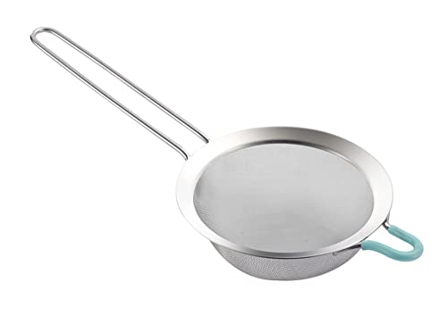 Fine Mesh Strainer with Handle Tea Sifter Stainless Steel Sieve - size: Medium 5.5 inch