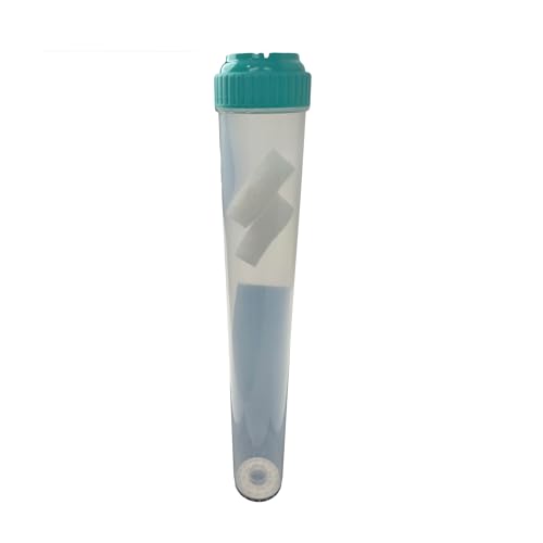 Neo-Pure Clear Empty Standard Size Water Filter Cartridge, Durable Construction Universal Pre/Post Use 2.5 x 20
