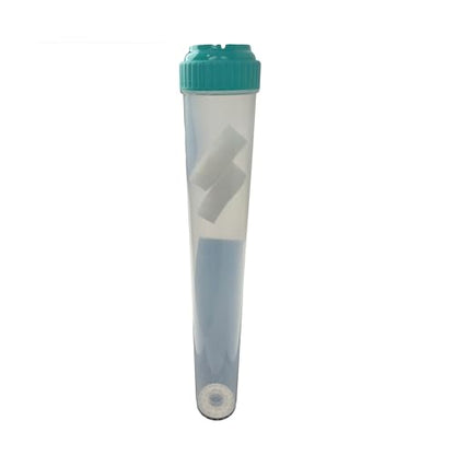 Neo-Pure Clear Empty Standard Size Water Filter Cartridge, Durable Construction Universal Pre/Post Use 2.5 x 20