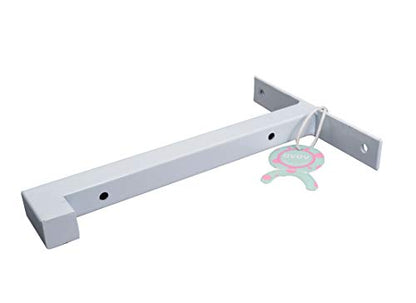 OVOV 2 Pack Heavy Duty Shelf Brackets 6 Inch Metal Shelf Supports White - color: White, size: 6 Inch
