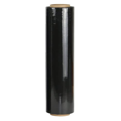 2 Roll 18" x 1100 feet Stretch Film-Wrap 80 Gauge Industrial Strength Stretch 20 Microns Durable for Moving Packing Packaging Heavy Duty Warehouse Shrink Film (Black) - color: Black, size: 2 PACK