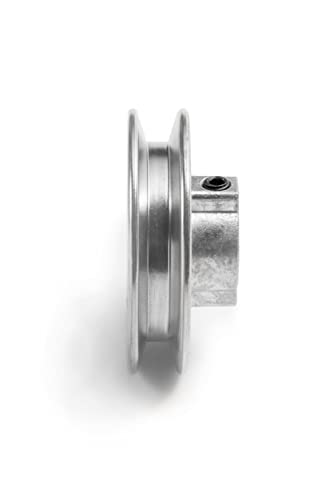 Terre Products, Heavy Duty 3" V-Groove Drive Pulley, Precision 1/2" Bore, Robust Z3A Zinc Alloy Die Cast Pulley