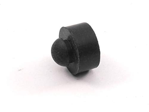 Push-In Rubber Bumper Tight-Grip Stem - Fits 1/4" Hole - Bumper is 1/2" Diameter 1/4" Height For Use in 1/16" Panel Thickness (4)