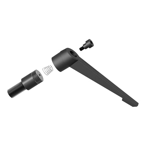 Clamping Lever Handles, M12 x 50mm Male Thread, Adjustable Quick Release Locking Rotating Screw Bolt Stud Knobs Apply for Lathe Machinery, Black - size: M12 x 50mm