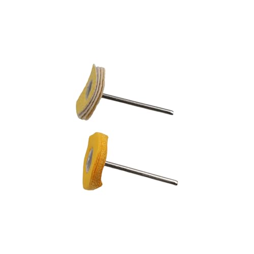 6 Pcs/Set Polishing Wheel Buffing Pad Brush Set Mini Brush Polishing Kit with Stainless Steel Handle Polishers Tool for Rotary Drill Bit