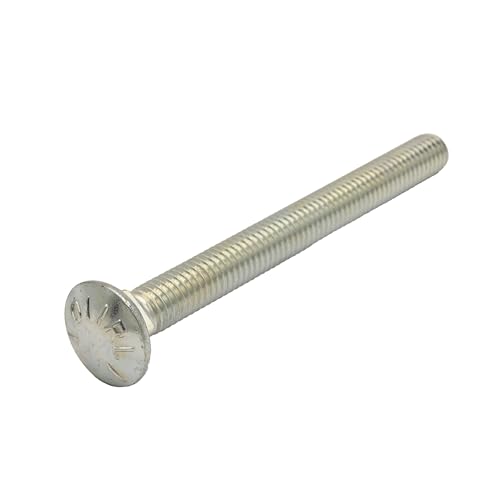 3/8"-16 x 1-1/2" (50 Pack) Grade 5 Zinc Carriage Bolt, Zinc Plated for Exterior Use by Fastener Depot, LLC