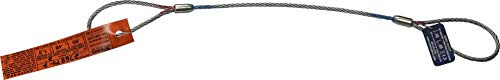Single Leg Wire Rope Sling | 2.5 Ton Vertical Rated Capacity | Eye-to-Eye Flemish Loop Ends | 1/2" Dia. | 6' Length | EIPS 6x25 IWRC | Hanes Supply (HSI) Heavy Duty Rigging Cable - size: 6-Foot Length