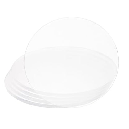 Hitefu Clear Circle Acrylic Sheets, 3.5 Inch, 10 Packs, 3mm Thick - size: 3.5 Inch