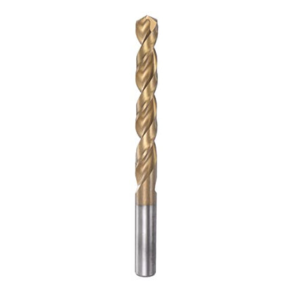 HARFINGTON Twist Drill Bit 11.5mm Titanium Coated (HSS-E) M42 High Speed Steel 8% Cobalt Straight Shank for Stainless Steel Aluminum Alloy Metal - size: 11.5mm