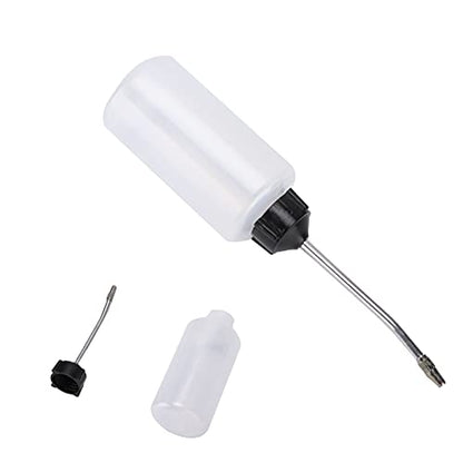 HEEPDD Sewing Machine Oil Dispenser Bottle, Precision Angled Spout Lubricating Squeeze Oiler for Household Industrial Machines Plastic 120ML 1 Pack