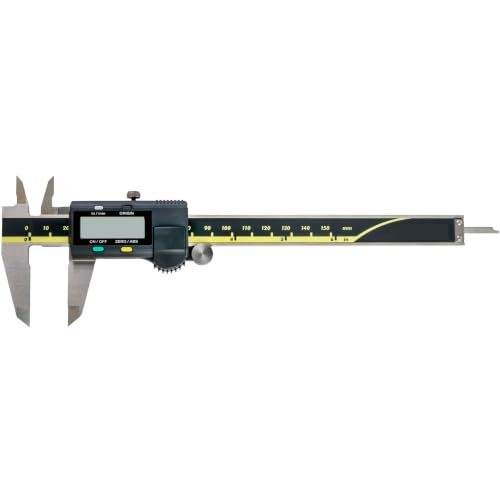 MAC 500-196-30 Caliper 6″ (150 mm) – High-Precision Encoder, .0005″/0.01 mm Resolution, Imperial/Metric Conversion, Durable Stainless Steel Construction