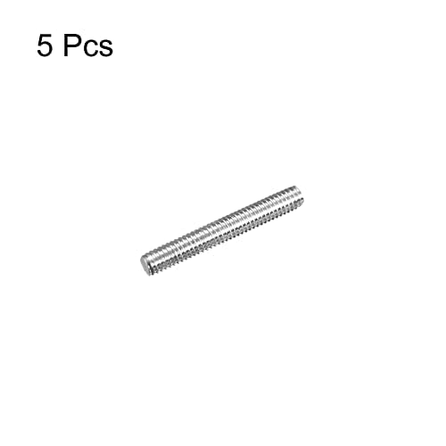 MECCANIXITY Fully Threaded Rod M4 x 25mm 0.7mm Thread Pitch 304 Stainless Steel Right Hand Threaded Rods Bar Studs 5 Pack - size: M4 x 25mm