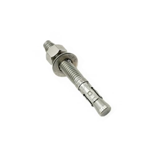 MIGHTY FASTENERS Premium 316 Stainless Steel Wedge Anchor, 3/4"-10 X 4-3/4" – Heavy Duty Corrosion Resistant Fastener for Concrete and Masonry Applications 10 Pack - size: 3/4"-10 X 4-3/4"