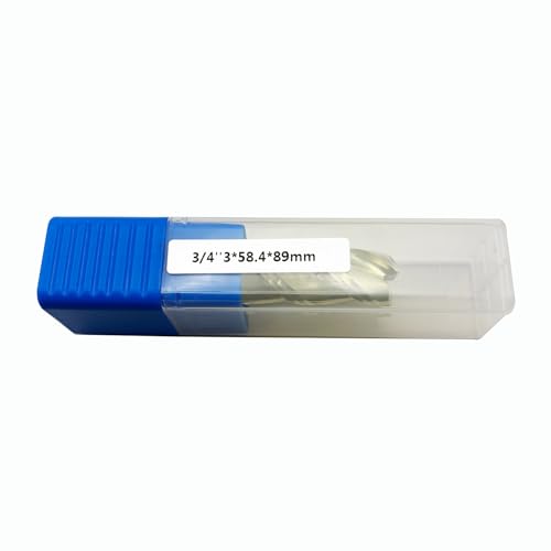 GBJ 3/4" 3 Flute Carbide End Mill Bits Smooth Machining for Aluminum Alloy - size: 3/4 in